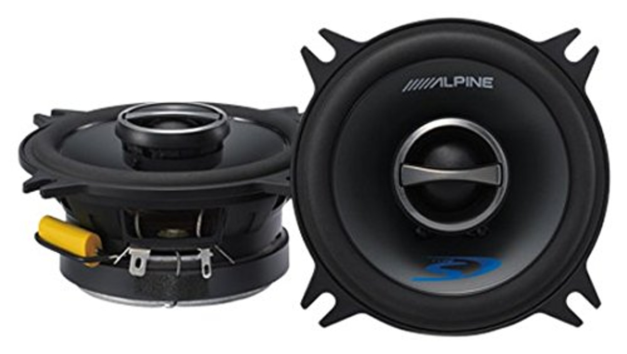 Alpine Type-S SPS-410 280 Watt 4" 2-Way Type-S Series Coaxial Car Audio Speakers