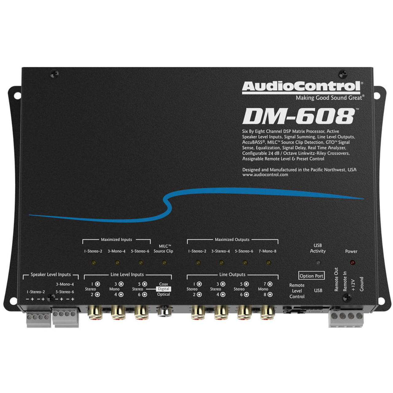 AudioControl DM-608 6 By 8 Channel Matrix Digital Signal Processor