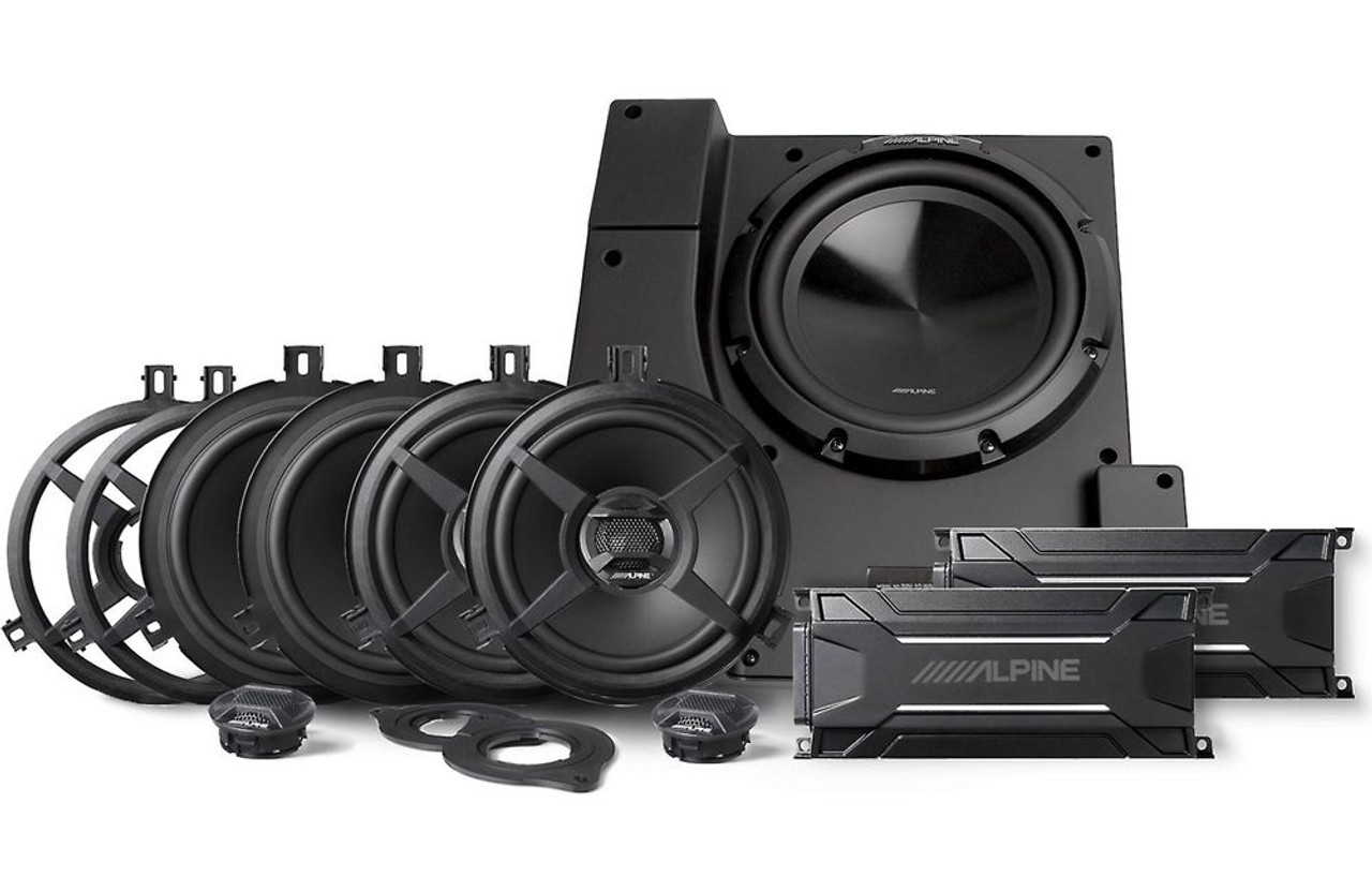 Alpine PSS-22WRA 2007-2018 Jeep Wrangler Unlimited JK Complete Sound System