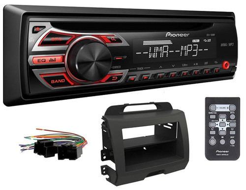 Pioneer Car Radio Stereo CD Player & Dash Install Mounting Kit & Harness & Antenna Adapter for Kia 2011-2013