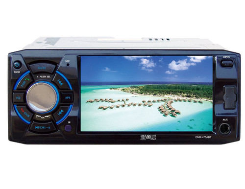 ABSOLUTE USA DMR-475ABT 4.8-IINCH DVD/MP3/CD MULTIMEDIA PLAYER WITH USB, SD CARD, BUILT-IN BLUETOOTH AND ANALOG  TV TUNER