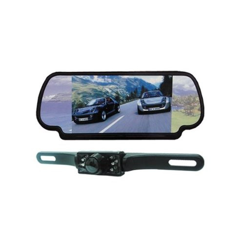 Absolute CAMPACK-700 7.0 Inches TFT/LCD Rear View Mirror Monitor with Rear View Night Vision Camera