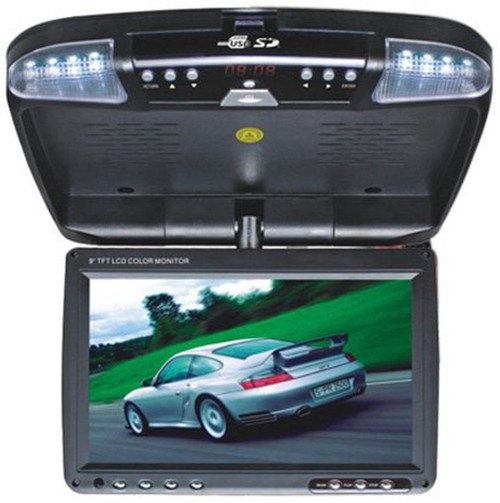 (未使用･未開封品)　Absolute DFL4008IRG 9.5-Inch TFT-LCD Overhead Flip-Down Monitor with DVD Player and Built-in IR Transmitter (Grey) by Absolute 7z28pnb Absolute DFL-4008IRG 9.5