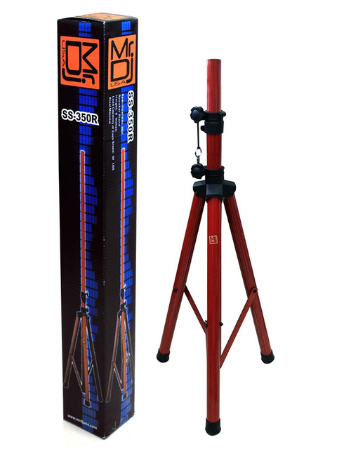 Mr. Dj SS350R RED FOLDING TRIPOD DJ SPEAKER STAND