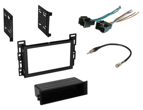 Car Radio Stereo CD Player Dash Install Mounting Trim Bezel Panel Kit + Harness -54