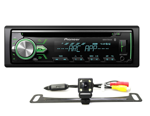 PIONEER DEH-X4900BT CAR CD MP3 RECEIVER BLUETOOTH PANDORA WITH FREE ABSOLUTE CAM-900 REAR VIEW CAMERA