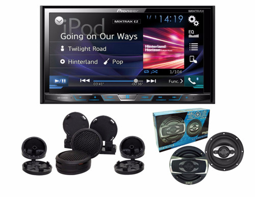 Pioneer AVH-X4800BS with Absolute TW800 tweeter and SP654 6.5" speakers