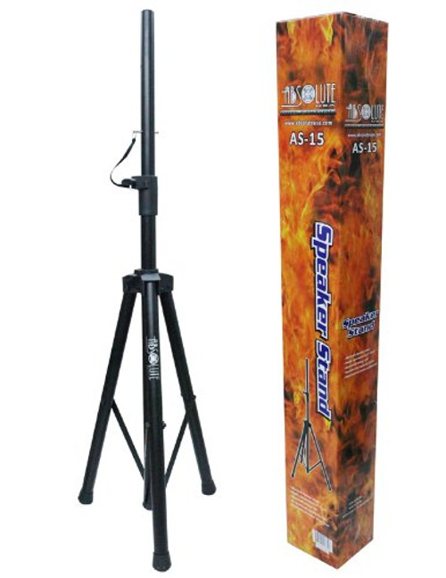 Absolute USA AS-15 Folding Adjustable Tripod DJ Speaker Stand