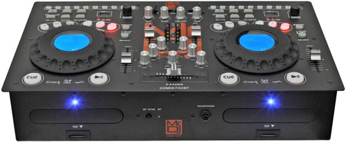 MR DJ CDMIX CDMIX700BT PROFESSIONAL DUAL CD PLAYER WITH MIXER