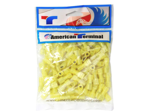 American Terminal E-FFY250N-100 12/10-Gauge Economy Nylon Fully-Insulated Female Quick Disconnects