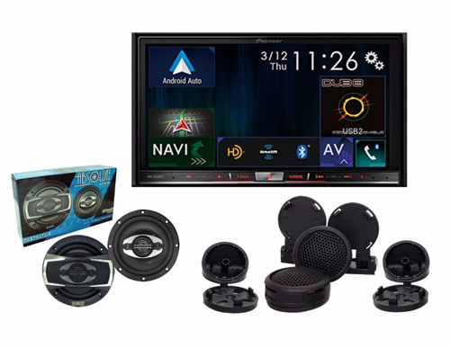 Pioneer AVIC-8200NEX with Absolute TW800 tweeter and SP654 6.5" speakers