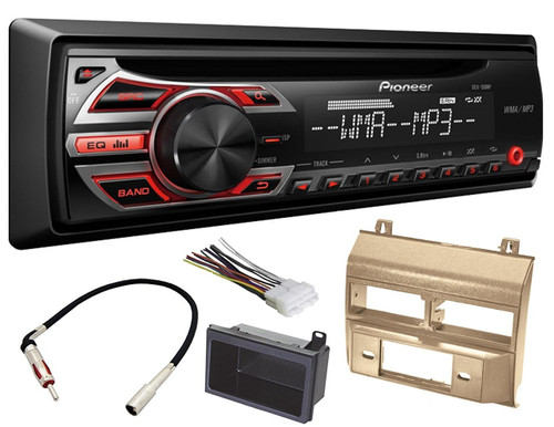 PIONEER CD PLAYER BIEGE CHEVROLET GM TRUCK STEREO RADIO INSTALL PACKAGE + HARNESS ANTENNA