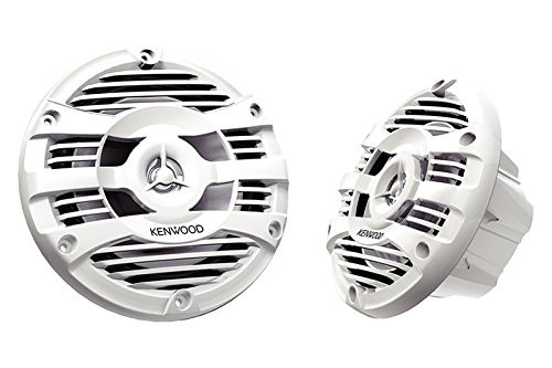 Kenwood KFC-1653MRW 6.5" 2-Way Marine Speakers Pair (White)