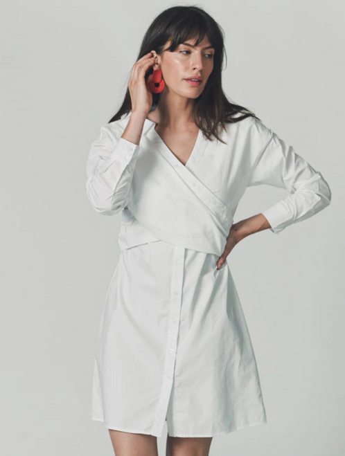 THE HACKNEY DRESS, WHITE