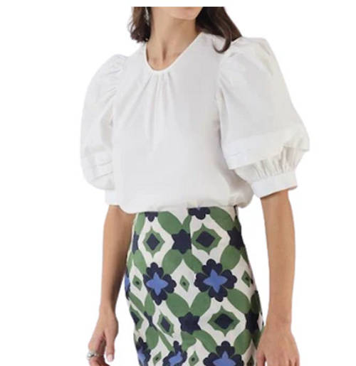 LILLY TOP, WHITE