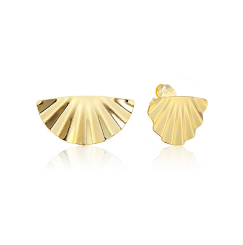 HANK STUDS, SHINY 18K GOLD PLATED HANK STUDS, SHINY 18K GOLD PLATED