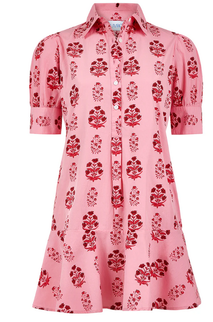 LIV DRESS, SCARLET BLOSSOM LIV DRESS, SCARLET BLOSSOM