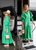 THE BRENDA PLEATED SLEEVE LONG MAXI, KELLY GREEN