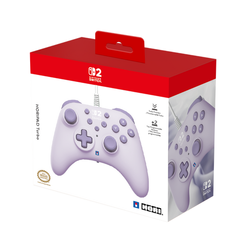 HORIPAD Turbo (Cozy Lavender) for Nintendo Switch 2