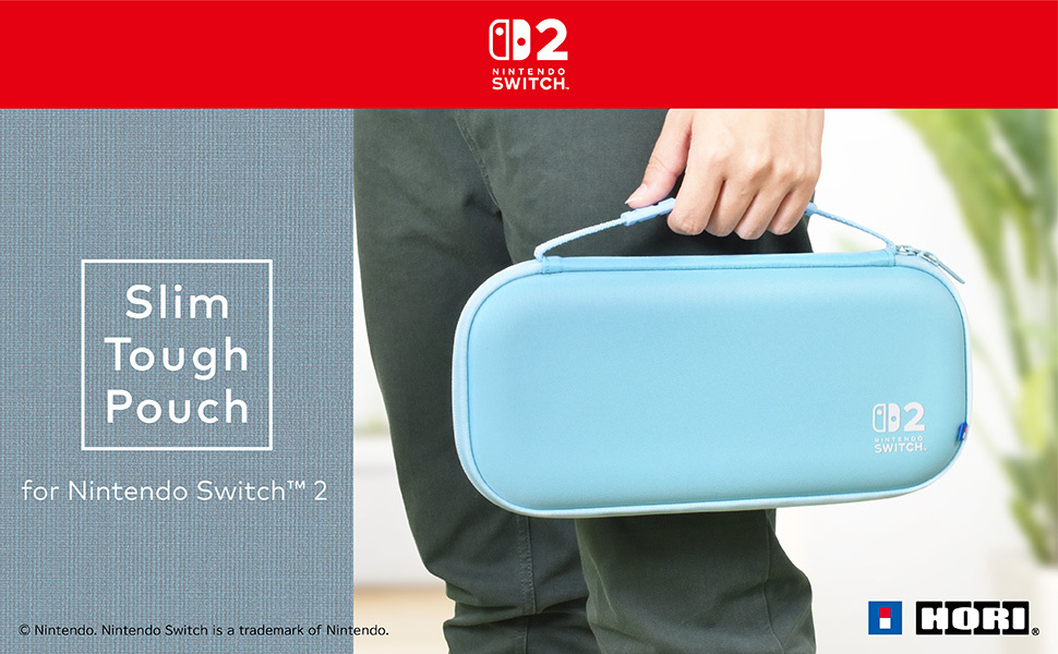 Slim Tough Pouch (Light Blue) for Nintendo Switch™ 2 – HORI Europe