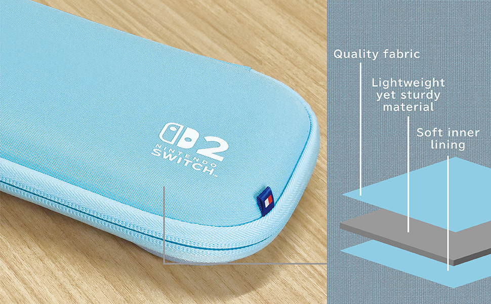 Slim Tough Pouch (Light Blue) for Nintendo Switch™ 2 – HORI Europe