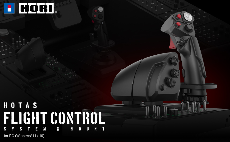 その他 HORI Flight Control System and Mount Complete HOTAS System in One Box | HORI Flight Control