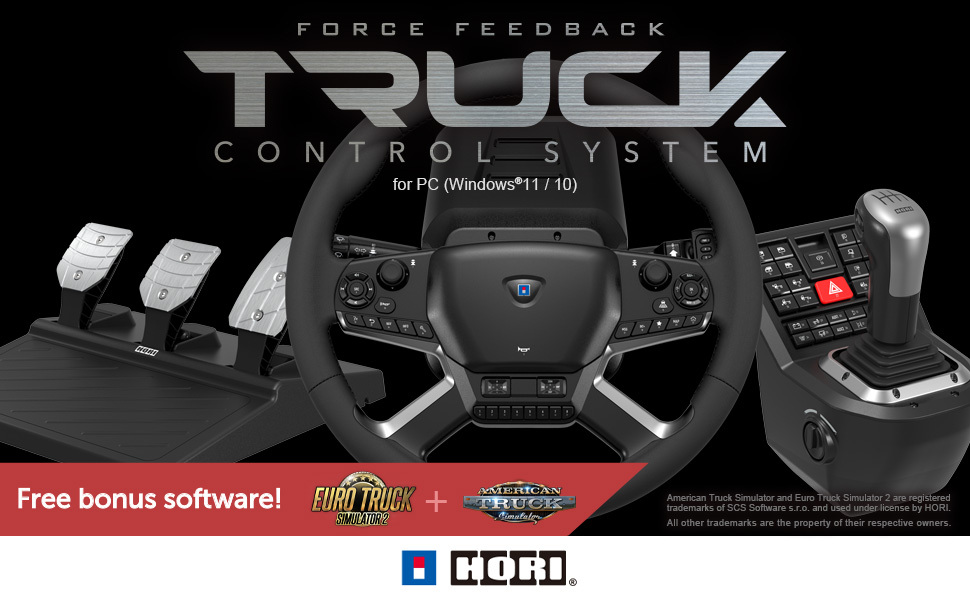 PC用ゲームコントローラー・コンバーター HORI Force Feedback Truck Control System Hori Force Feedback Truck Control System – Volan PC cu feedback