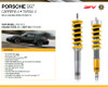 Ohlins Road & Track Suspension Kit - 997 C4, Targa 4, 997 Turbo/S

> DFV (Dual Flow Valve)
> McPherson strut FRONT
> Conventional shock absorber REAR
> Single bleed adjuster
> Height adjustable (approx. 35 mm lower than standard)
> Coil springs (70 N/mm) FRONT
> Coil springs (120 N/mm) REAR
> Use with original top mounts
> Rebuildable
> Corrosion salt spray tested (ISO 9227)
> 2 year limited warranty
> Cancellation kit available. 
> TÜV approved application