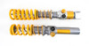 > TTX-technology
> McPherson strut FRONT
> Conventional shock absorber REAR
> 2-way adjustable
> Height adjustable (approx. 20 mm lower than standard)
> Choose your desired spring rates
> Recommended spring (100/120 N/mm) FRONT
> Recommended spring (200 N/mm) REAR
> Use with original top mounts
> Rebuildable
> 2 year limited warranty
> Cancellation kit available. For more info see page 107.
> TÜV approved application

Engineered for the uncompromising world of motorsport and purpose-built performance machines, the Öhlins TTX Pro Suspension System represents the apex of suspension technology. This is not a street upgrade—it is a dedicated tool for high-performance, track-focused vehicles where every tenth of a second and every ounce of feedback matters.

Drawing from over 40 years of elite competition in Formula 1, IndyCar, NASCAR Cup Series, and MotoGP, Öhlins’ patented TTX (Solid Piston Technology) delivers a level of control, precision, and composure traditionally reserved for factory racing programs and hypercars. It transforms vehicle dynamics with race-proven architecture, elevating confidence and capability to levels unattainable with conventional, legacy damper architecture.

The TTX Pro system features solid piston dampers, through-shaft MacPherson struts, and lightweight aluminum bodies and cylinder heads—a configuration designed to provide exceptional stability, thermal efficiency, and reduced unsprung weight under extreme load. With independent compression and rebound adjustability and ride height tuning, the system can be tailored precisely to vehicle setup, driver preference, and circuit demands.

This is the ultimate expression of performance through precision.This is Öhlins TTX Pro—where race-winning technology meets professional-grade execution.

Key Details
• Patented TTX Technology – developed at the highest levels of motorsport
• Solid Piston Architecture – pure, undiluted response
• Independent 2-Way Adjustability – precision compression and rebound tuning
• Ride Height Adjustable – dialed-in balance and stance
• Through-Shaft MacPherson Struts & Aluminum Bodies – lightweight, track-proven durability