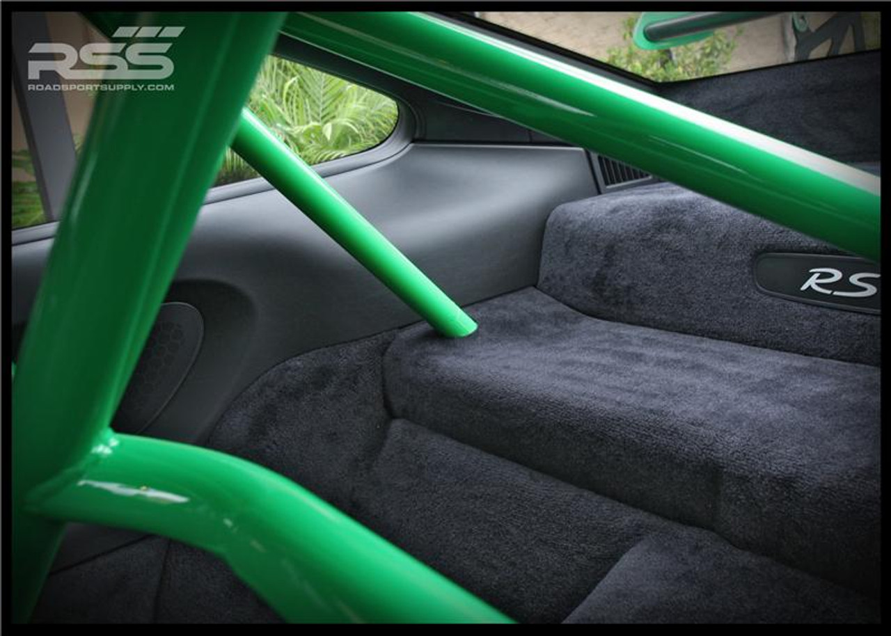 • Fits ALL 996 & 997 MK1 & MK2 Models Including GT3 & GT3 RS
• 1.5" Steel Tubing, .095 Wall Thickness, 38 lbs including all hardware
• Bolts To Front Seatbelt Mounts & Rear Shock Towers
• Mig Welded, No Sleeved Tube Connections
• Flawless Fit To Interior Profile
• Retains Full Function of Most Seats
• Offers Safety, Harness Connection & Motorsport Looks
• Available in Standard Black (30), White (32), or Raw (00) (unfinished - ready for paint match)
• Contact Us for Additional Custom Colors
• Easy Bolt-In Installation – No Drilling Required
• Handmade on Location in Southern California, USA
• Will Fit In Vehicles with Sunroof
• Please Enter Color Choice in Comments Section in Shopping Cart
Note: Modifications Need to Be Made On Models with Bose® Rear Subwoofer.
Note: Rollbar Ships On A pallet, Shipping withing Continental USA is typically $200-$300. We Will Contact You with Final Shipping Quote Via FedEx Freight.

 