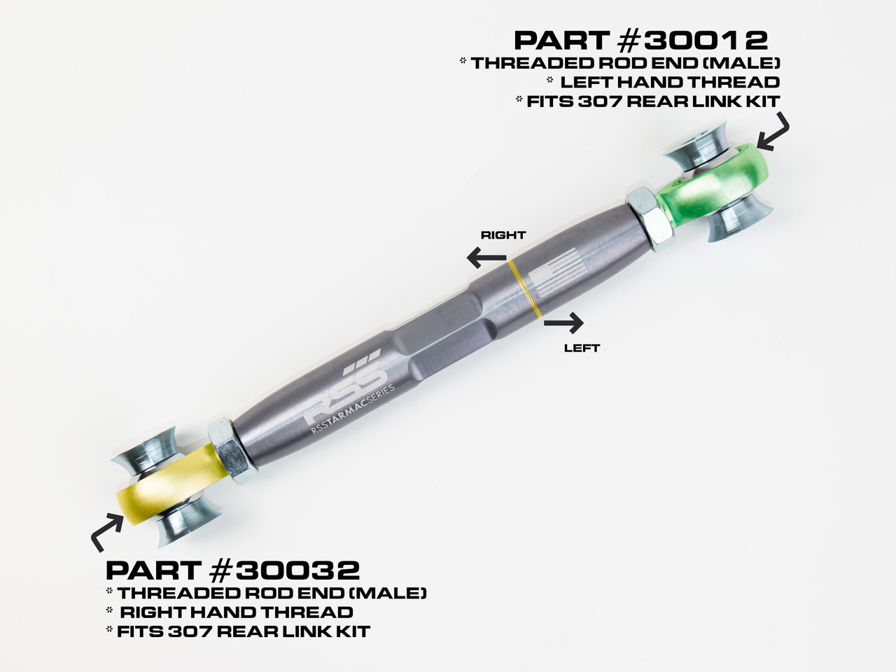307 Rear Adjustable Upper Link Kit 
