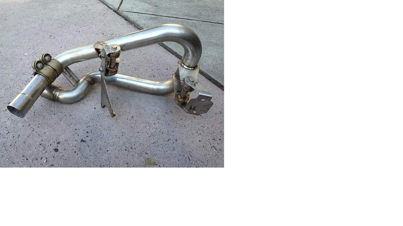 FREE SHIPPING in Continental USA.

The stock side mufflers on any 991 Carrera S or GTS are somewhat heavy, restrictive and for the ultimate weight saving and uber-aggressive tone only we offer a replacement solution. Not for the feint-hearted but delivering an aggressive racey sound, our "Race Exhaust" saves considerable weight, improves flow and removes heat/hot-sports away from the tire. This system is aggressive and not intended for those looking for a PSE-level sound.

This system removes and replaces both side mufflers. All 991 S / GTS cars come with three mufflers from the factory and with this sytem you retain only the stock center muffler (with PSE as well). It is compatible only with the 3.8L 991 S or GTS (with PSE) models and not compatible with the 3.4L engine for the Carerra. For cars with PSE the valve system on the center muffler is still functional (from loud to louder).

3-D CAD designed with optimal flow, fit, weight savings and sound enhancement, our system replaces the two side mufflers on any Porsche 991 Carrera S (3.8L only at this time), whether or not it has Porsche Sport Exhaust (PSE). By utilizing appropriately-sized diameter tubing and maximizing the length we achieved our desired sound and minimized resonance. Our direct bolt-on installs into the factory location without any modification or compromise and is completely reversible. An overall weight saving of 20 pounds is achieved with a more aggressive idle and outside bark with a deeper tone. On the inside you can expect more exhaust noise at lower RPMs with a more exciting pitch when the gas pedal is stomped on. The two side mufflers do not utilize a straight-through design causing the sound to be more muted than some would like. Expect slightly better performance due to optimized exhaust gas flow. For track-enthusiasts not only will you appreciate the motorsport-like sound but with our exhaust you also remove heat from side mufflers away from rear tires.




The factory OEM vacuum actuated sound valves in the center muffler which open and close under different driving conditions are retained, letting the Porsche's engine growl when you want it to, and keeping it a bit quieter when you need it to.

As with all previous Shark Werks exhausts this system is not only 50-state emissions legal but also does not cause any check engine lights (MIL Codes) as it is designed to continue to operate with the factory catalyst and emissions equipment.

Designed and crafted in Northern California, the Shark Werks exhaust utilizes stainless- 18 gauge T304 tungsten inert gas welded stainless steel with mandrel bends and factory equivalent hardware.




Features:
- Designed in-house and manufactured in Northern California
- Improved, more aggressive sporty sound (see video above)
- Does not interfere with SMOG emissions and 50 state legal
- Factory headers, catalysts side mufflers and valves retained
- 3-D CAD designed factory fit direct bolt-on replacing factory side exhausts
- Compatible with either the stock or aftermarket tips
- Use your “exhaust” button to divert routing to switch from flowing through the center to a direct “bypassed” flow
- Real 20 pound weight savings (stock muffler weighs 25 pounds each total) from the rear of the car.
- Long-tube design for sound
- Remove heat away from the rear tires at the track
- 18 gauge T304 tungsten inert gas welded stainless steel mandrel-bent C.N.C construction for durability and flow.