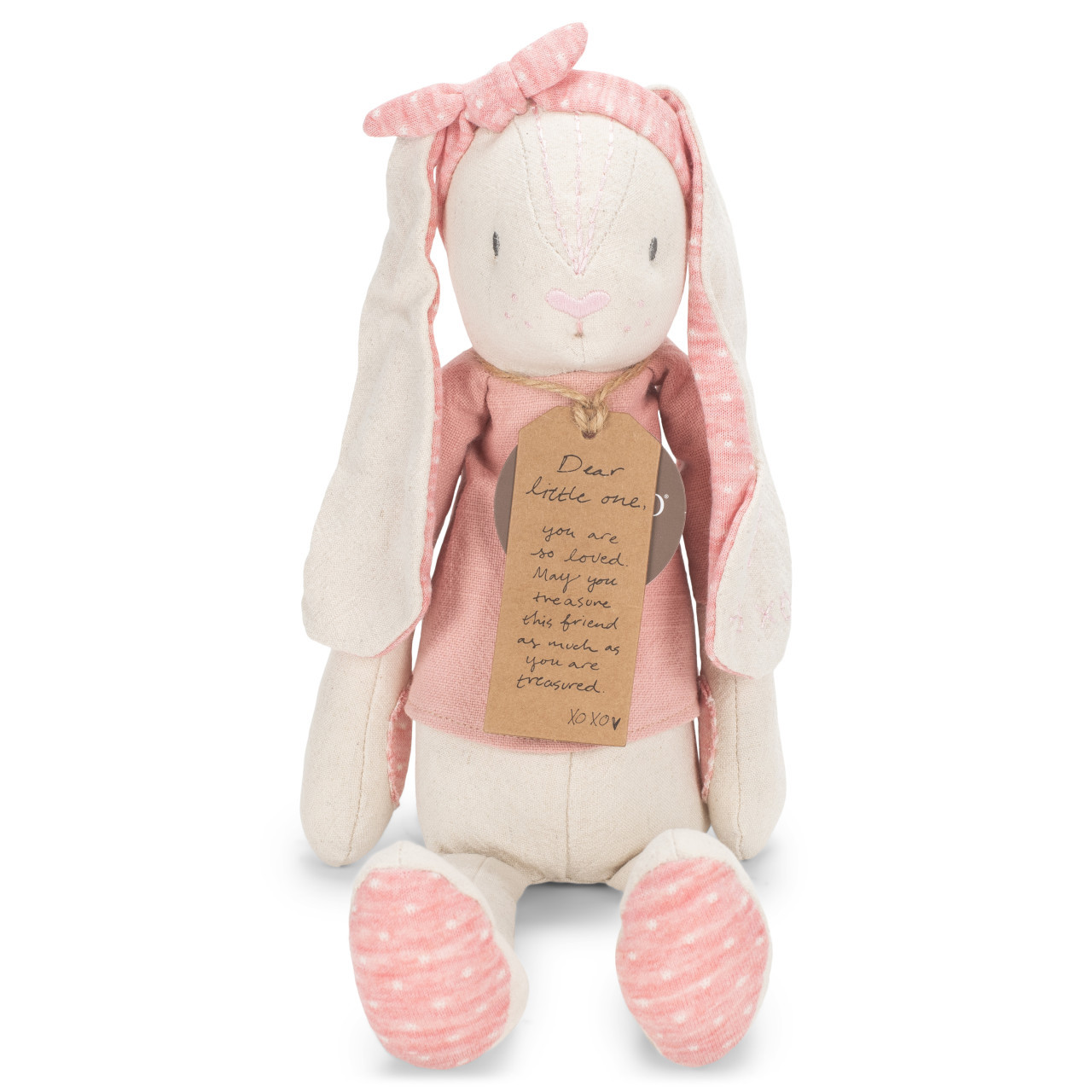 Linen Plush - Pink Bunny – Thoughtful Goods | DEMDACO