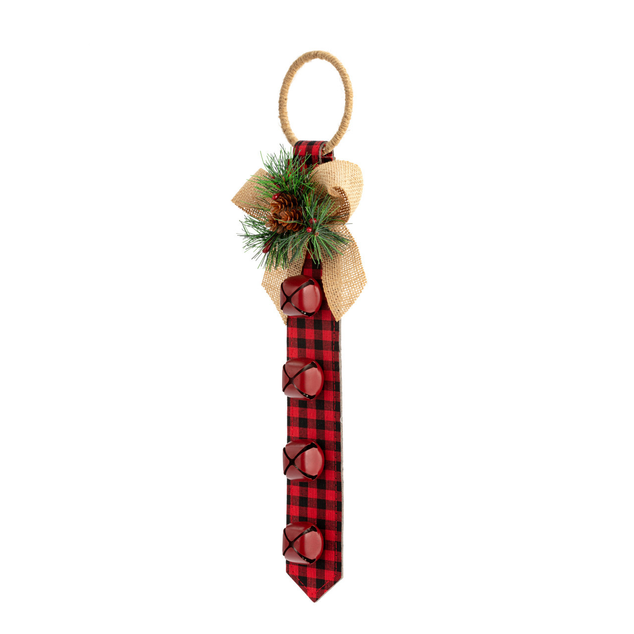 Large Jingle Bells Decoration with Holiday Bow