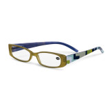 Olive and Blue Geometric Readers with Case