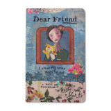 Dear Friend book with woman on front holding yellow star and quote saying I count my lucky stars for you by Kelly Rae Roberts