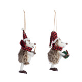 Felt Hedgehog Ornaments - 2 Assorted