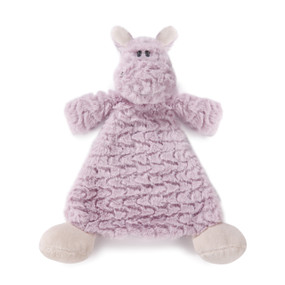 Light pink stuffed animal spread out blanket