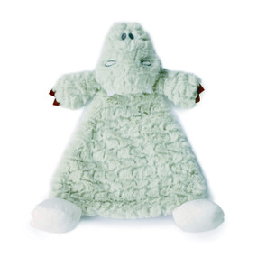 Light green crocodile spread out blanket animal