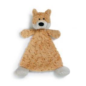 Light orange fox stuffed animal blanket