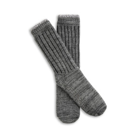 Giving Collection Gray Men's Gripper Slipper Socks Set