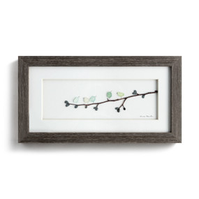 Sharon Nowlan Collection Five of a Kind Birds Wall Art 15" x 8"