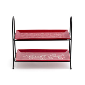 Oh Christmas Eats 2-Tier Serving Tray