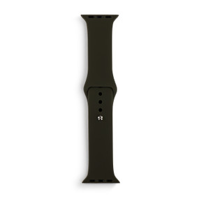 A black replacement watch band.