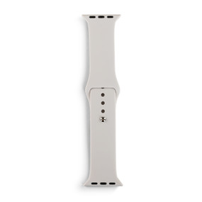 A light grey replacement watch band.