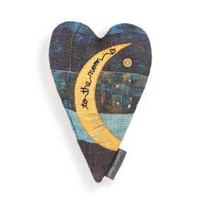 To The Moon Comfort Heart - 5x6.5in