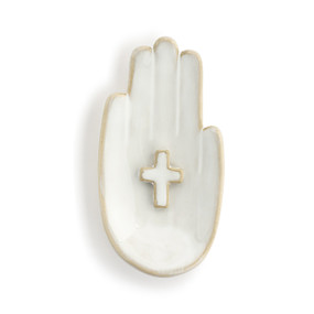 Hand in Hand Cross Wall Art - 3x6in