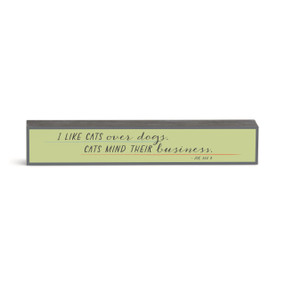 Cats Mind Their Business Wall Art - 12x2in