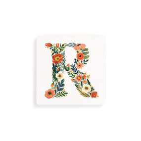 R Monogram Coasters - Set of 4