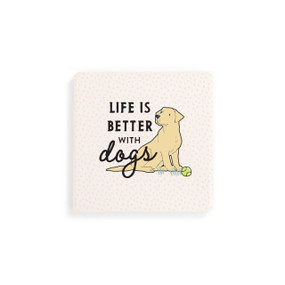 Yellow Labrador Dog Coasters - Set of 4